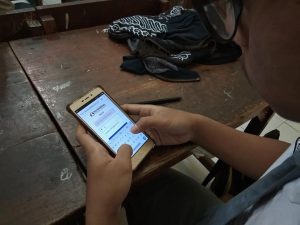 SMAN 22 Surabaya, simulasi ujian online di sekolah