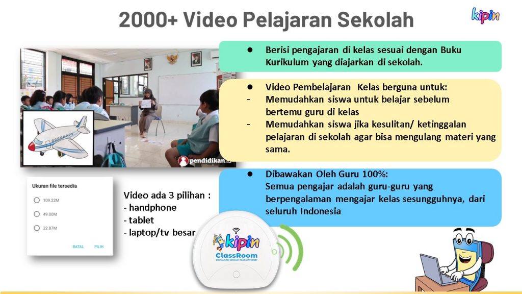 Video Pelajaran Sekolah pada Kipin

