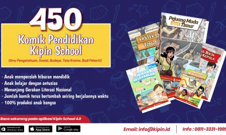 Kipin School Mendukung Gerakan Literasi Nasional dengan 450 Komik Literasi Pendidikan
