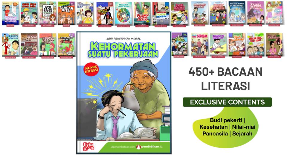 450 Bacaan Komik Literasi Pendidikan 