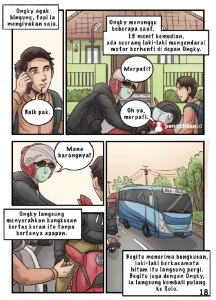 Cuplikan isi komik literasi "Salah Jalan Berakhir Tragis"