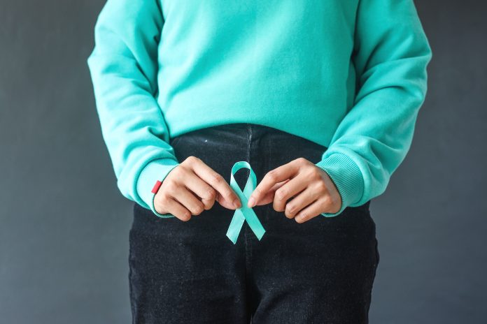 Pita warna Teal yang melambangkan dukungan dan perhatian salah satunya pada kanker serviks (Sumber: Envato)