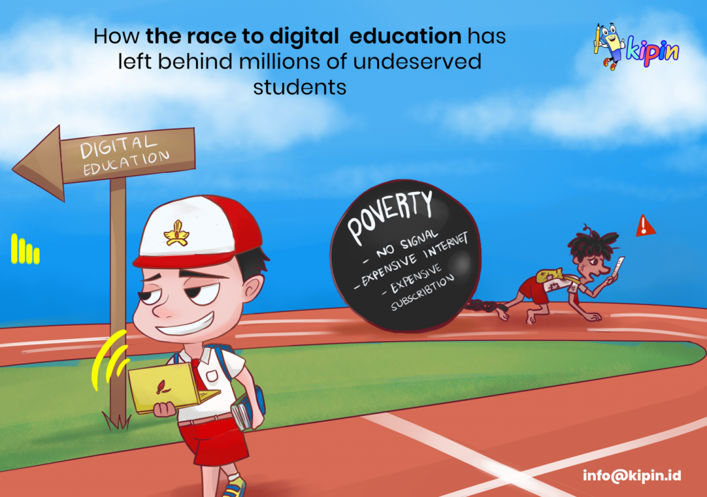 Perlombaan menuju digitalisasi pendidikan dari kalangan ekonomi yang berbeda