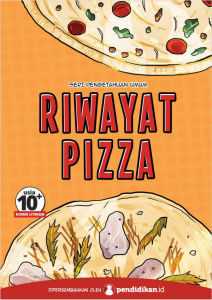 Halaman depan komik literasi  “Riwayat Pizza”