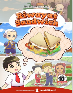 Halaman depan komik literasi 'Riwayat Sandwich'