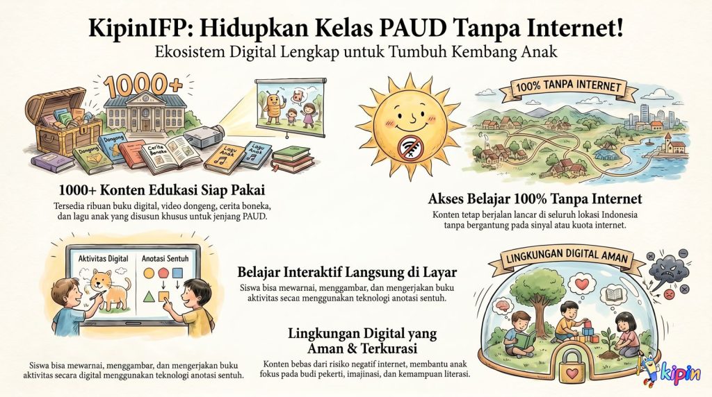 Menghidupkan Kelas PAUD Tanpa Internet dengan KipinIFP PAUD