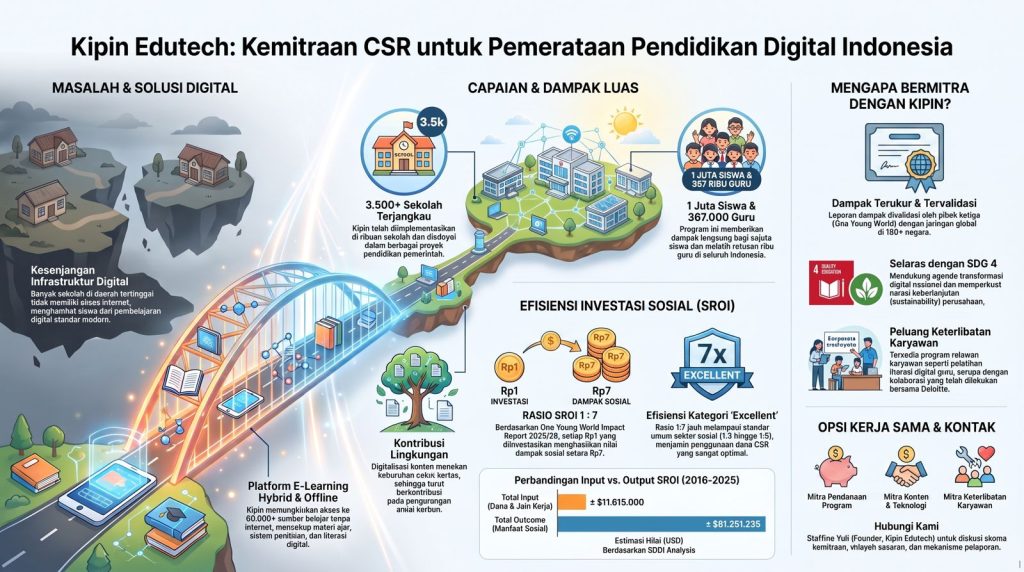 Kemitraan CSR untuk Pemerataan Pendidikan Digital Indonesia
