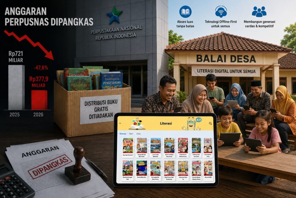 Ilustrasi Solusi Literasi untuk Indonesia Emas 2045