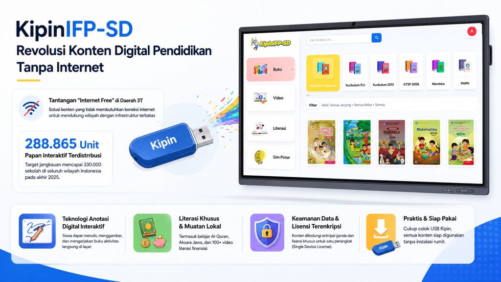Infografis Optimalisasi IFP untuk Akses Konten Pendidikan tanpa Internet
