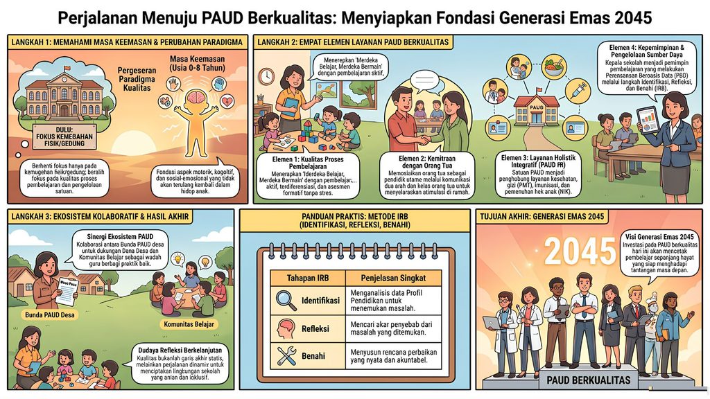 Infografis Menyiapkan Fondasi Generasi Emas 2045 Indonesia