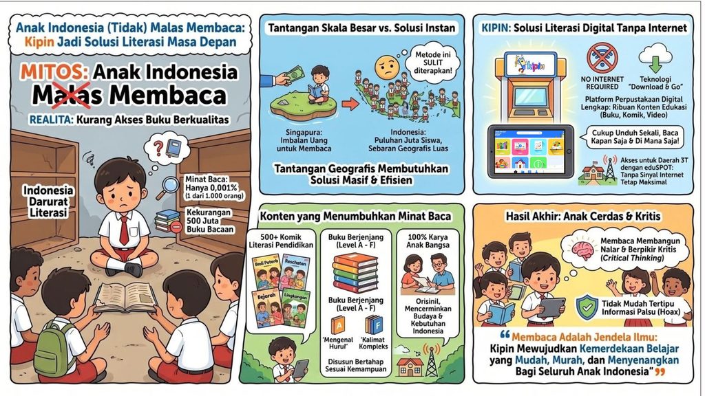 Infografis Metode Peningkatan Minat Literasi Anak