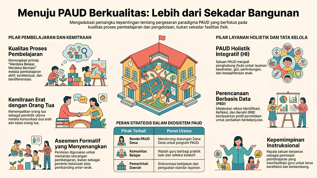 Infografis Aspek Penting untuk PAUD Berkualitas