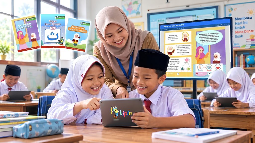 Ilustrasi Pendidikan Agama Islam di Kelas dengan Cara Menyenangkan bersama Kipin